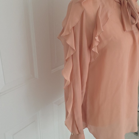See By Chloé Lightweight Blouse in Blush Peach Large - Picture 3 of 7